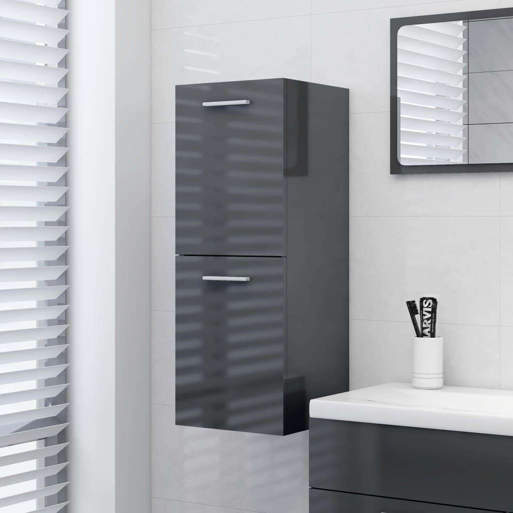 Bathroom Hanging Cabinet 30X30X80 Cm Engineered Wood