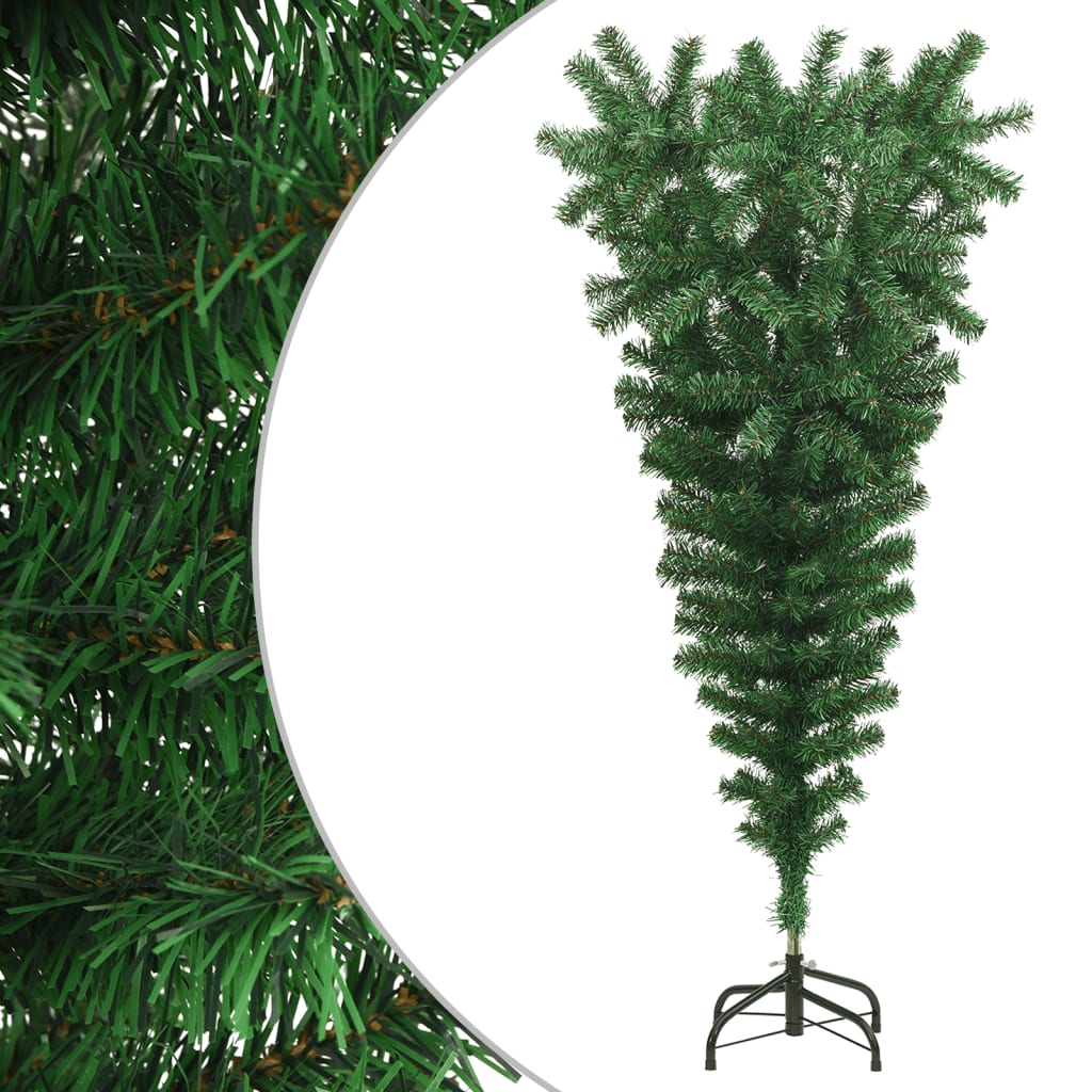 Upside-Down Artificial Christmas Tree With Stand 150 Cm