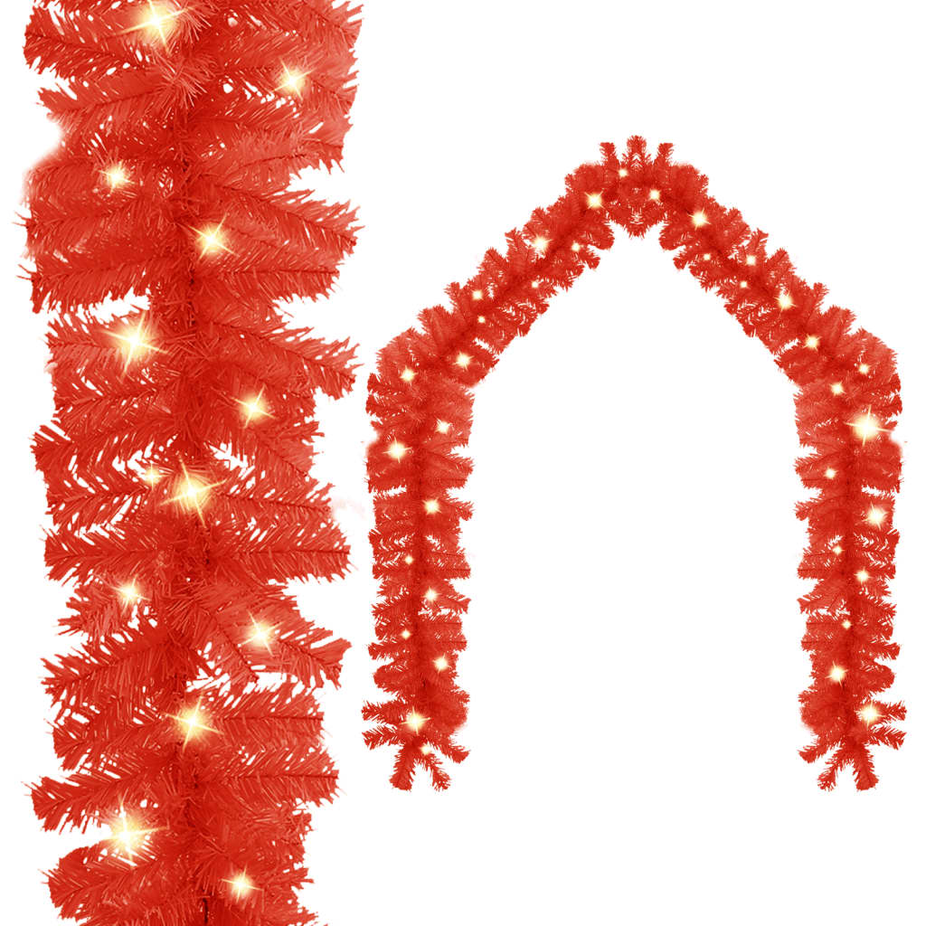 Christmas Garland With Led Lights