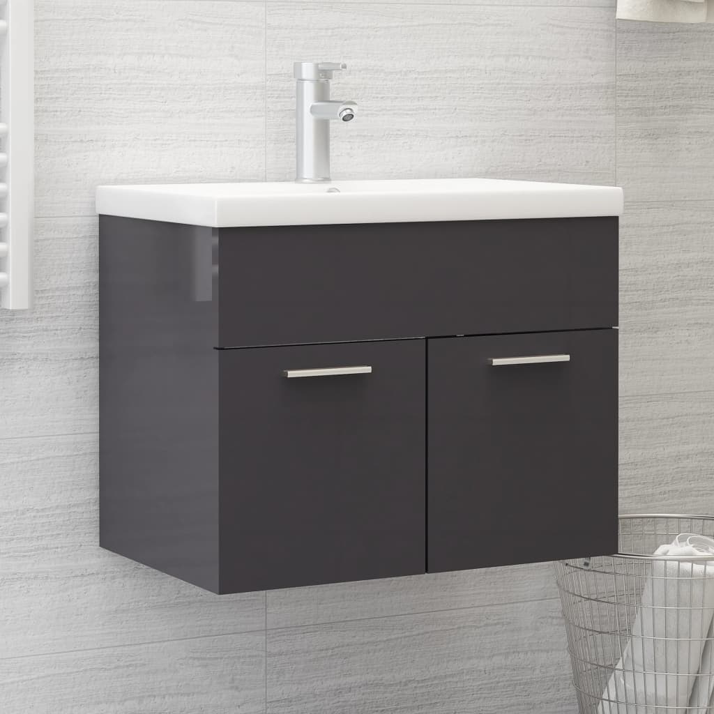 Sink Cabinet With Built-In Basin Engineered Wood