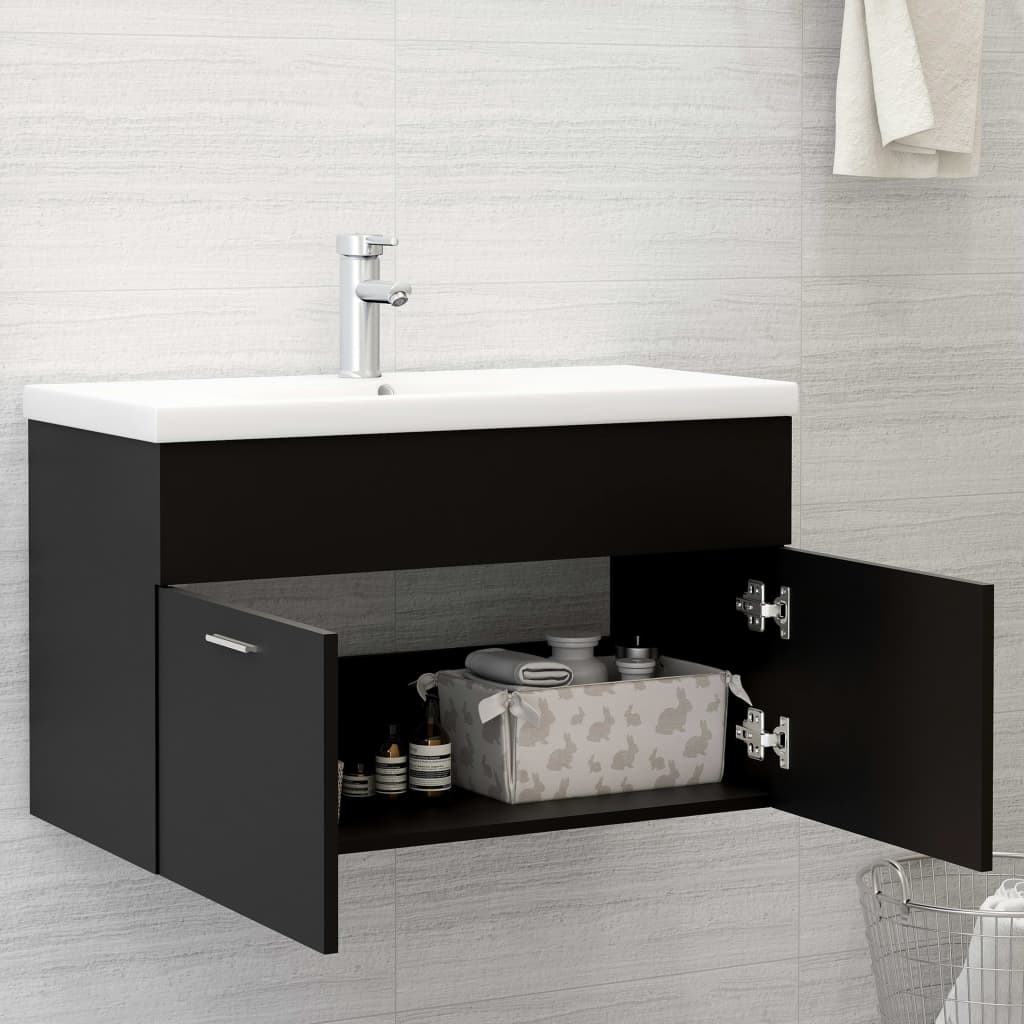 Sink Cabinet With Built-In Basin Engineered Wood