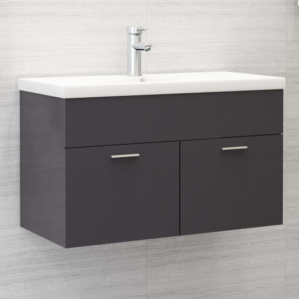 Sink Cabinet With Built-In Basin Engineered Wood