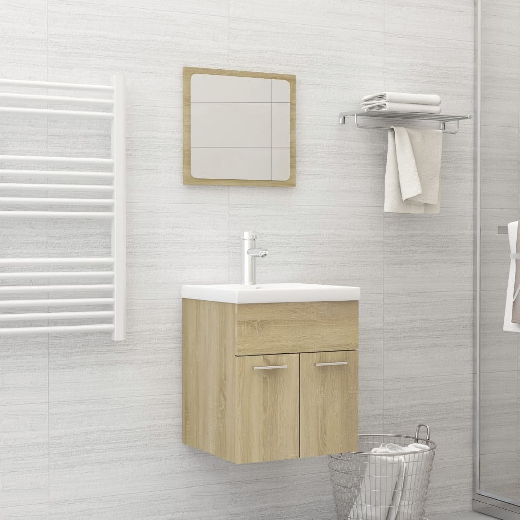 Bathroom Furniture Set Engineered Wood
