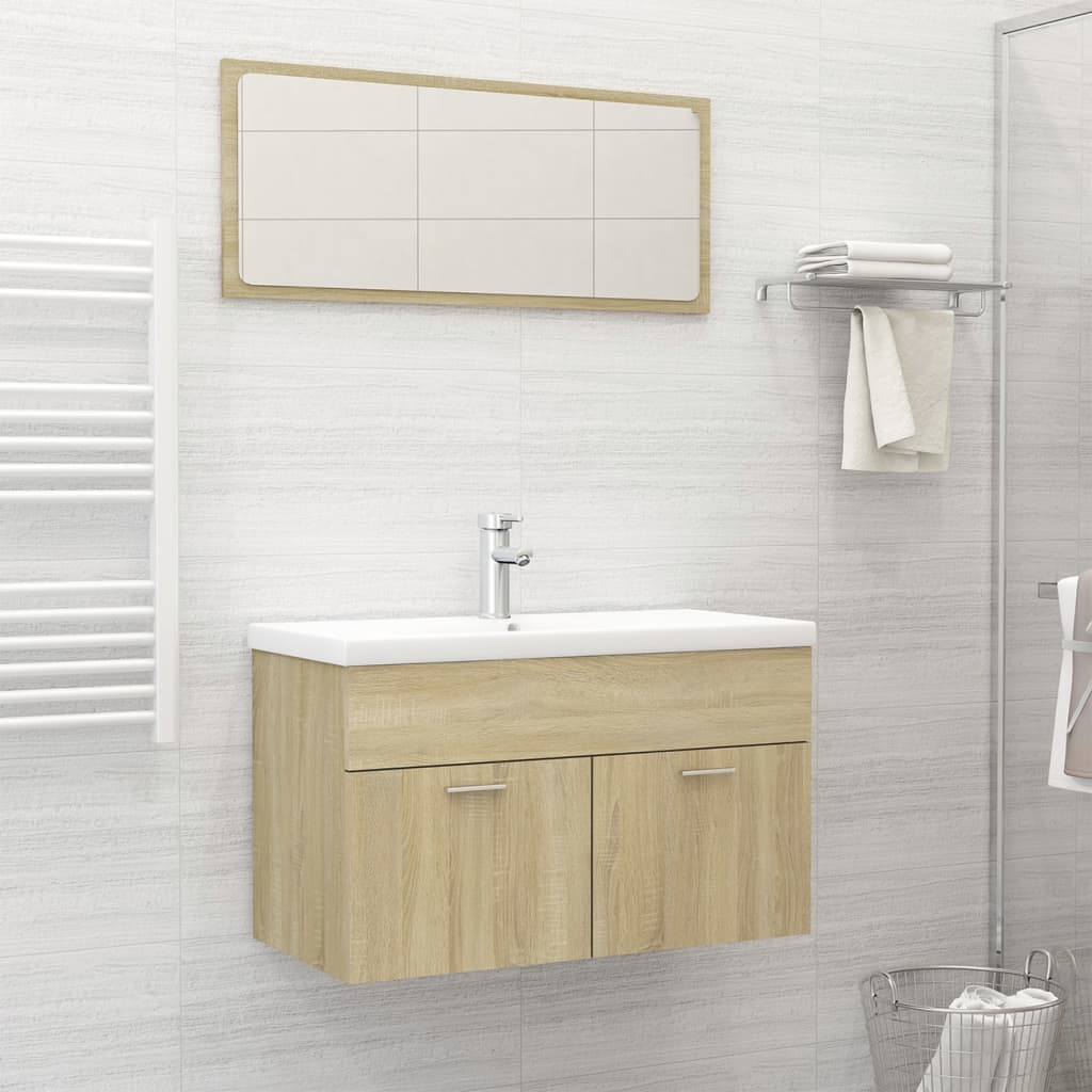 Bathroom Furniture Set Engineered Wood