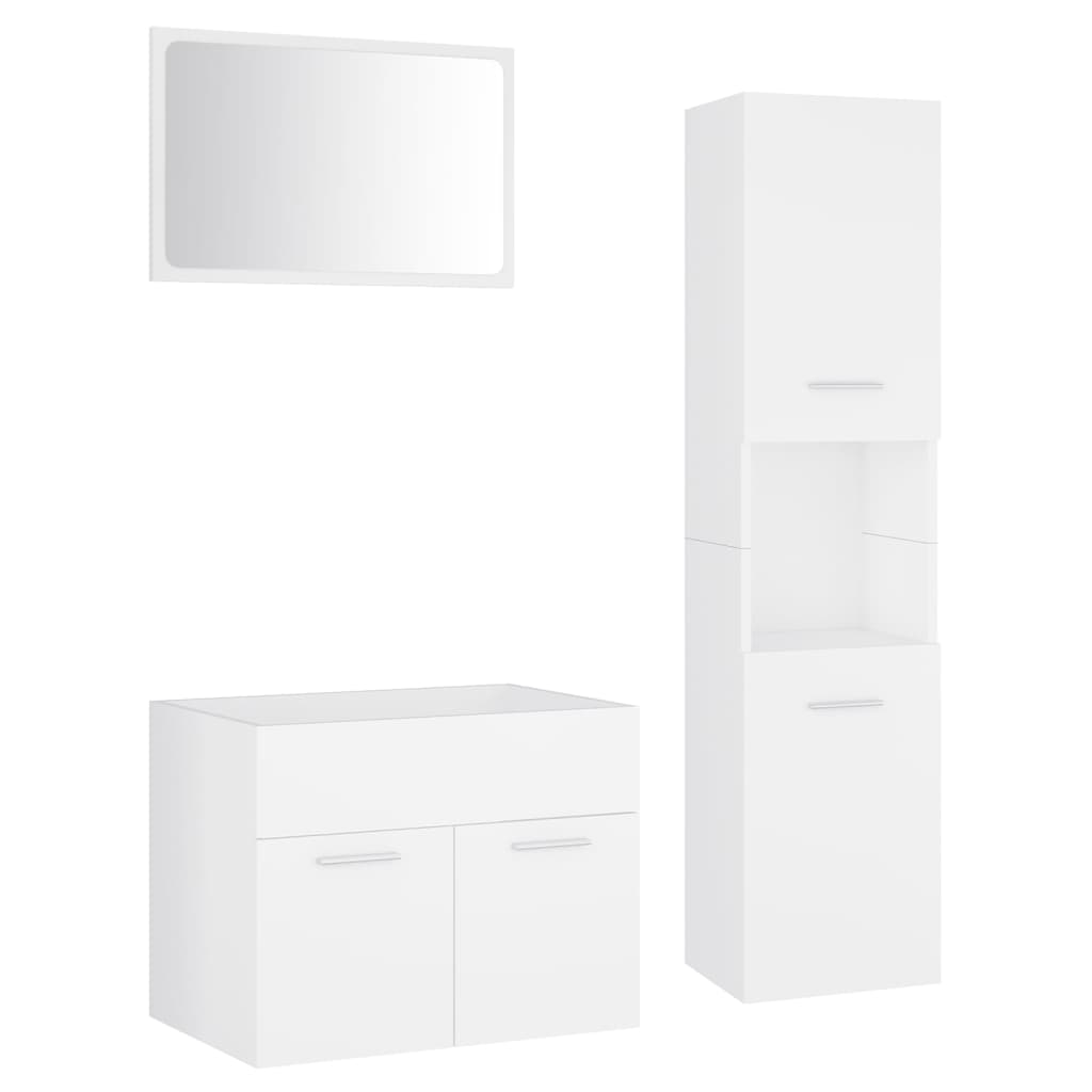 Bathroom Furniture Set Engineered Wood