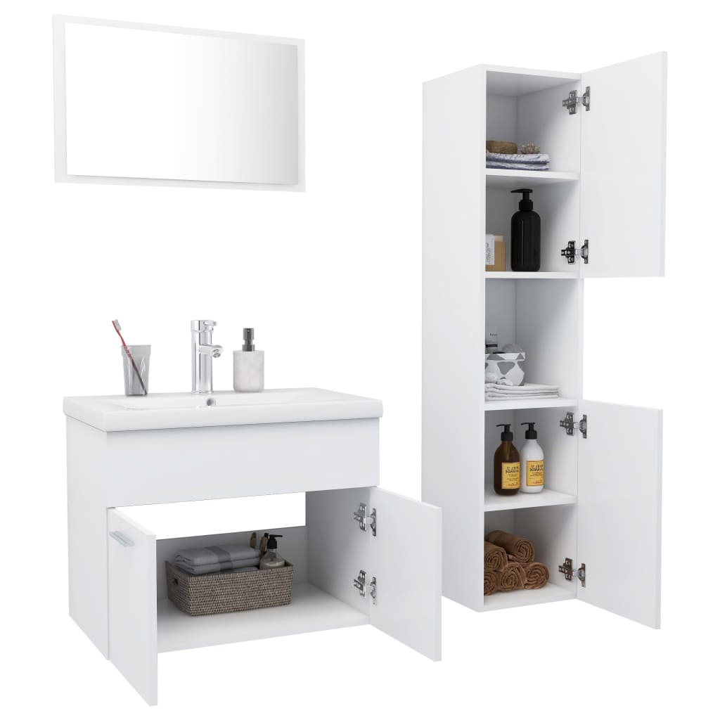 Bathroom Furniture Set Engineered Wood