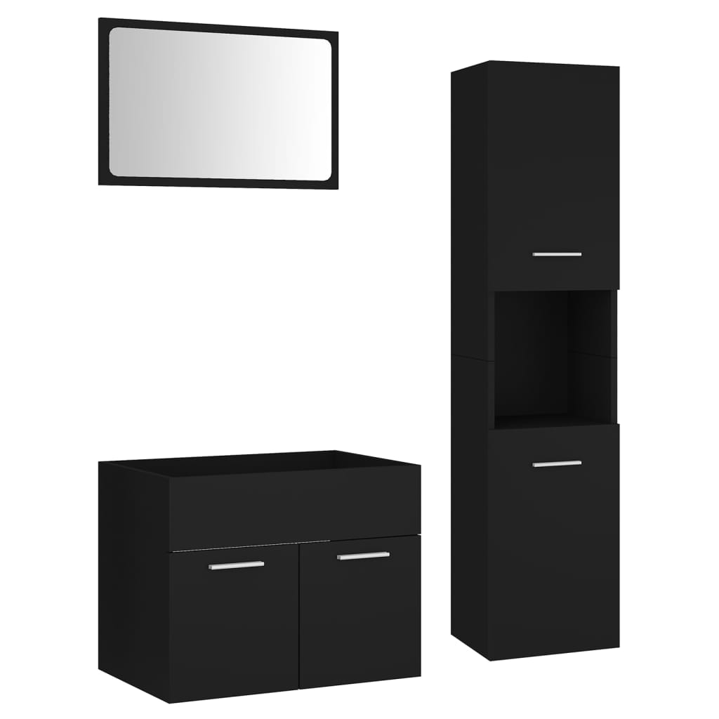 Bathroom Furniture Set Engineered Wood