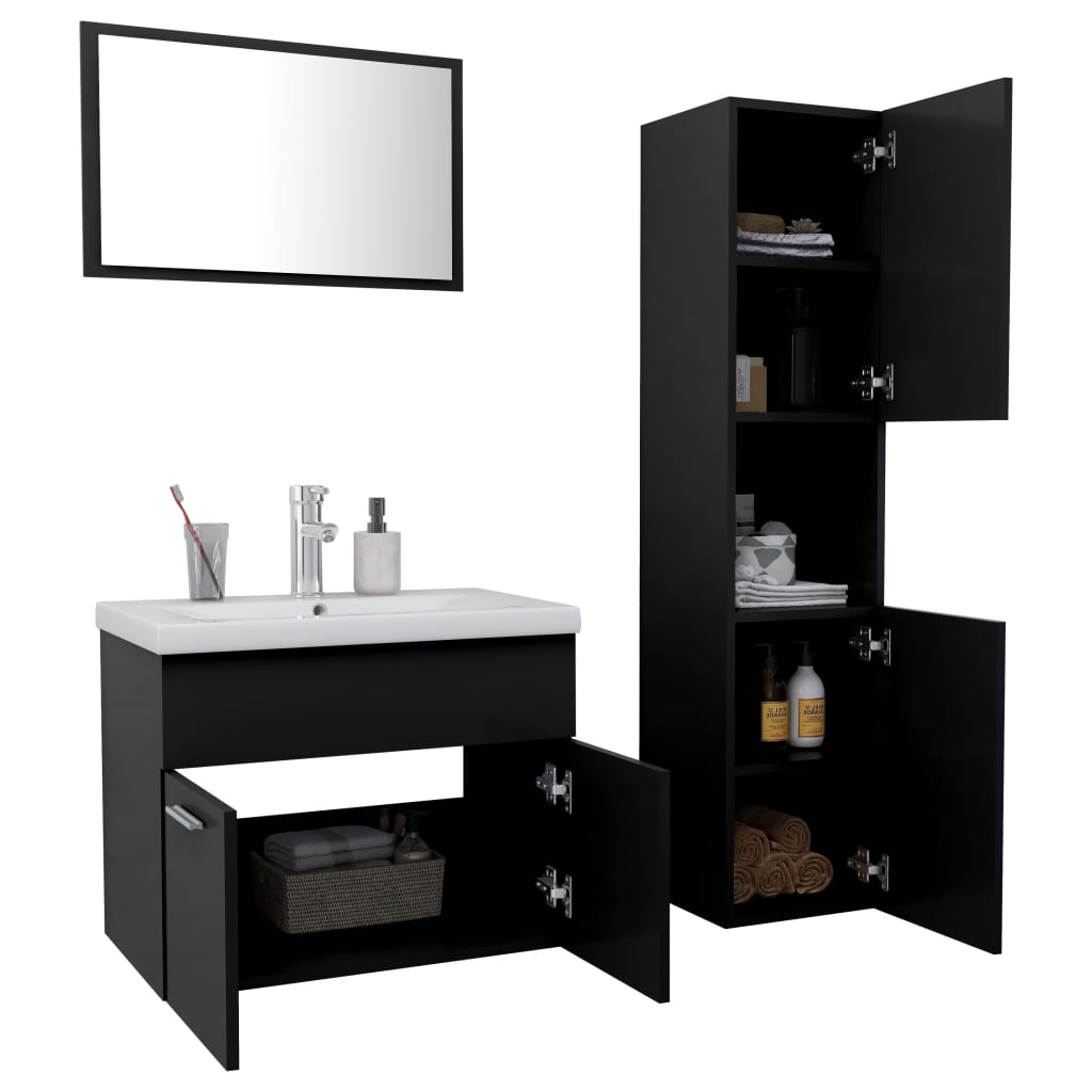 Bathroom Furniture Set Engineered Wood