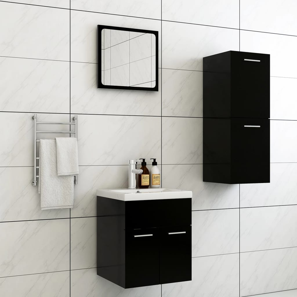 Bathroom Furniture Set 3 Pcs