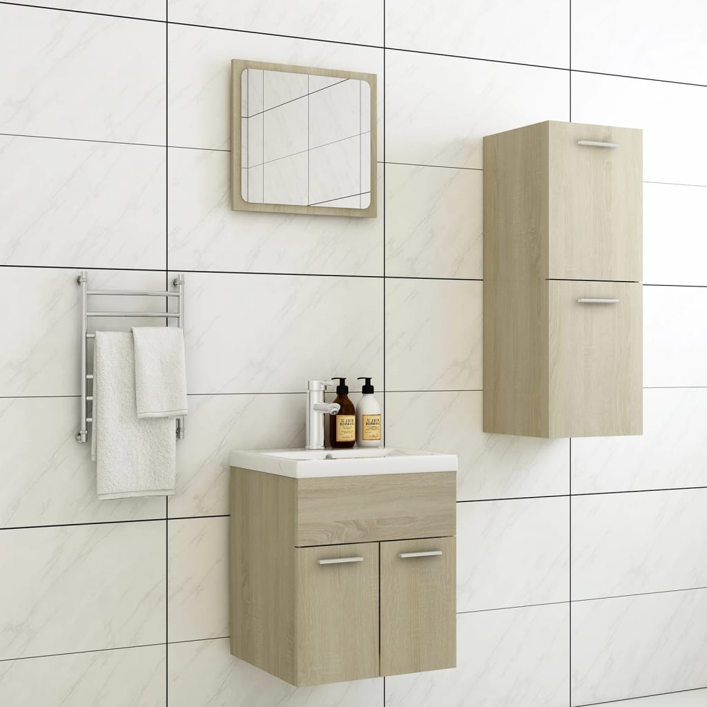 Bathroom Furniture Set 3 Pcs