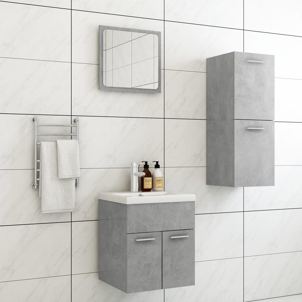 Bathroom Furniture Set 3 Pcs