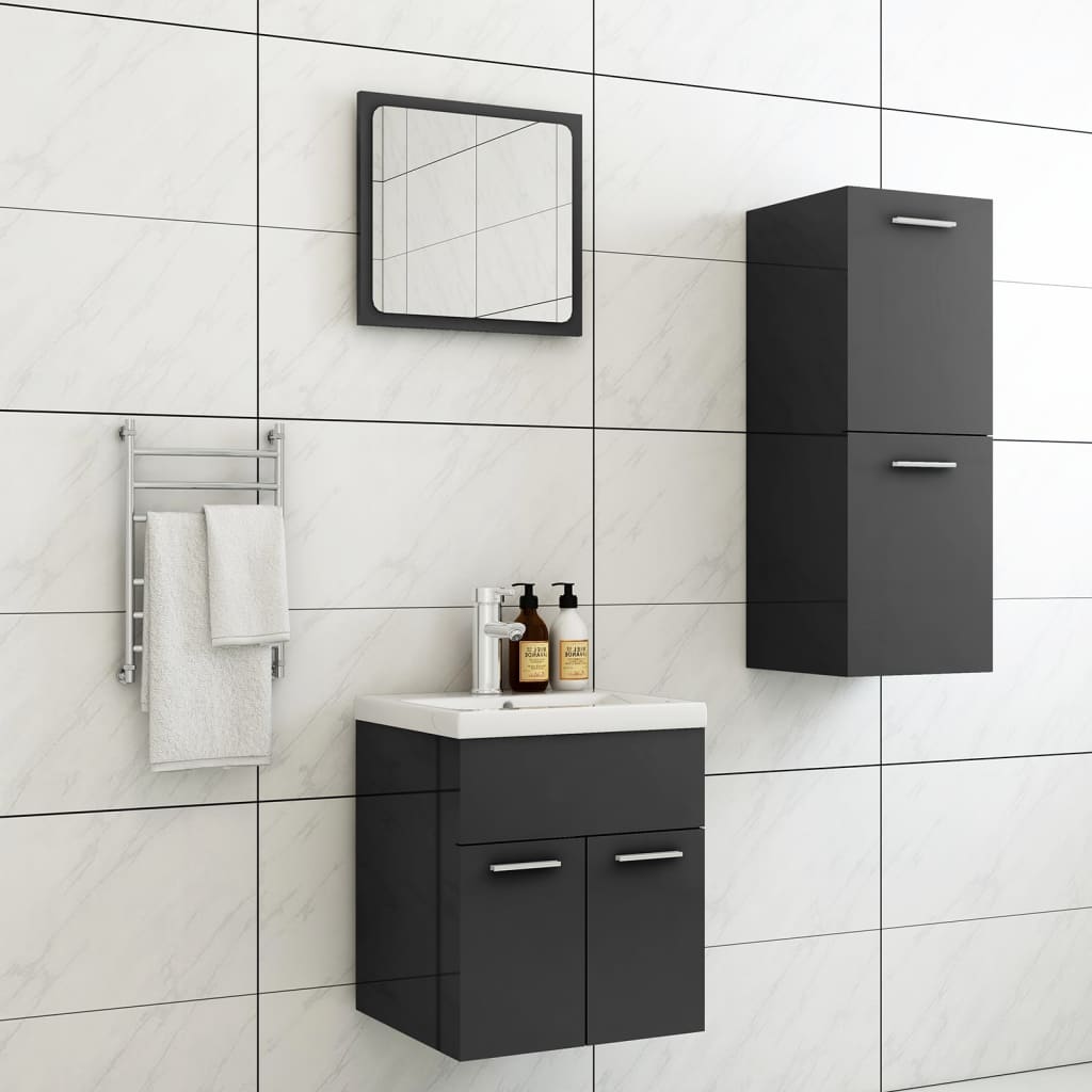 Bathroom Furniture Set 3 Pcs