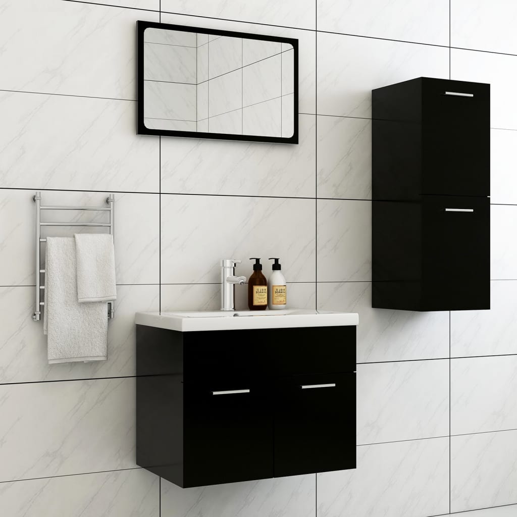 Bathroom Furniture Set 3 Pcs