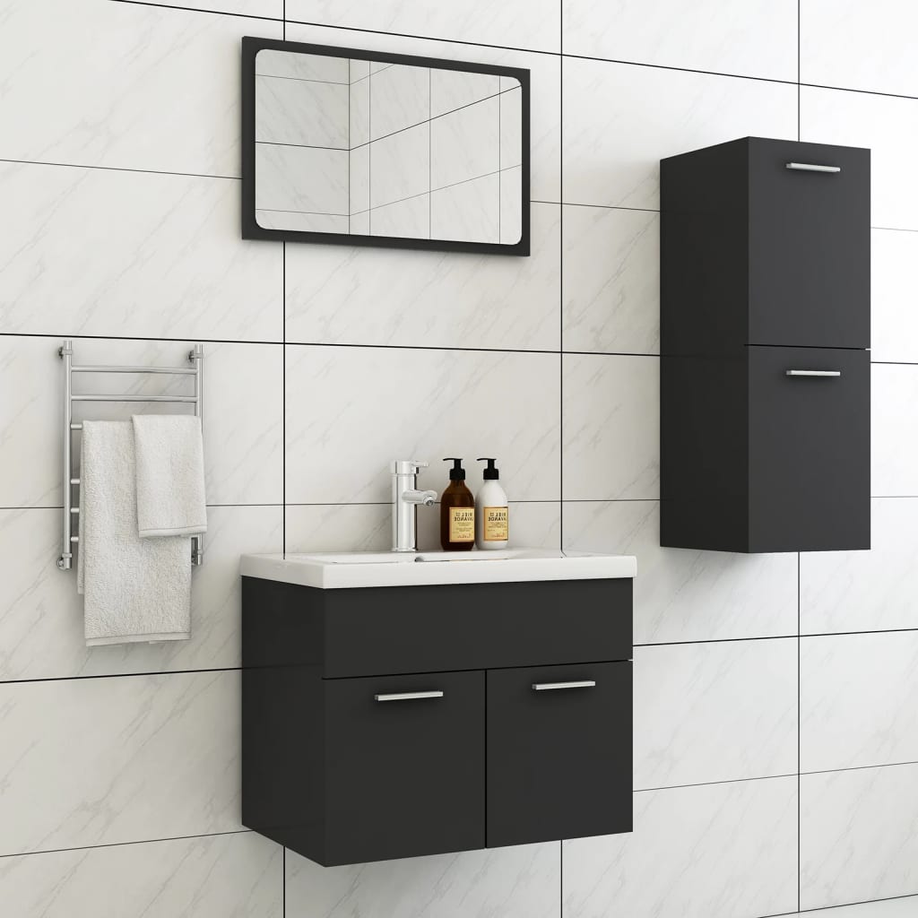Bathroom Furniture Set 3 Pcs