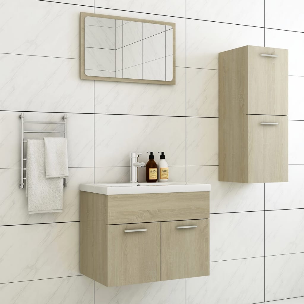 Bathroom Furniture Set 3 Pcs