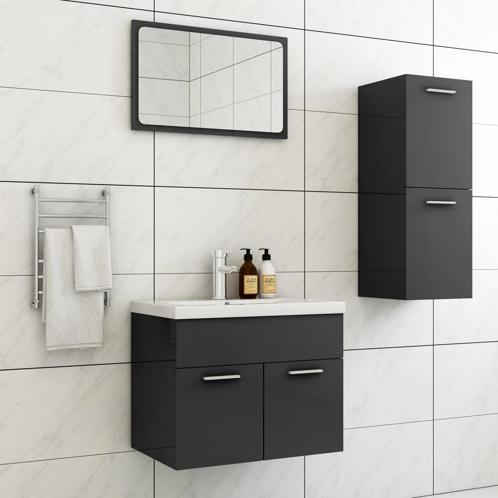 Bathroom Furniture Set 3 Pcs