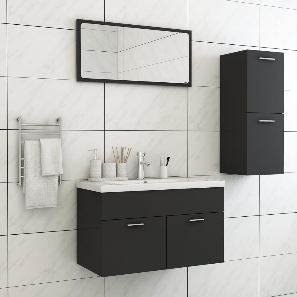 Bathroom Furniture Set 3 Pcs