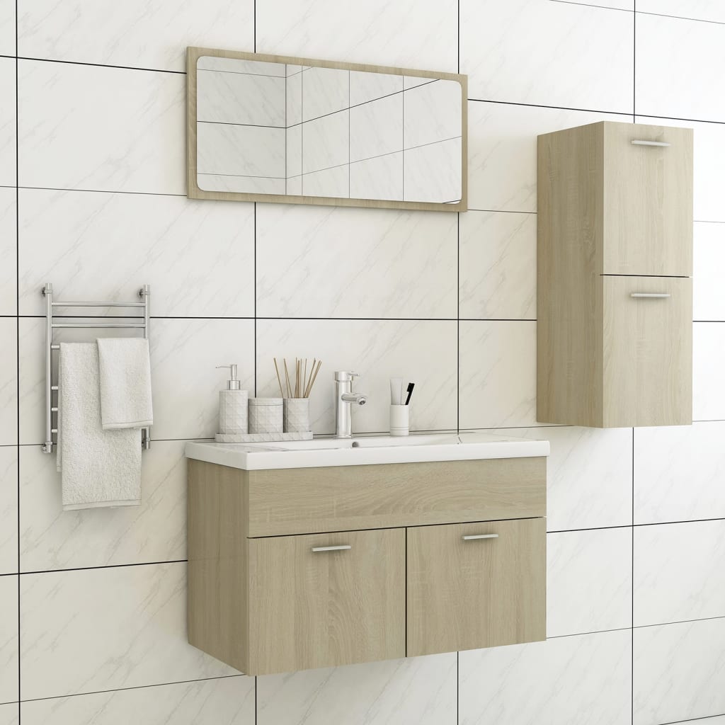 Bathroom Furniture Set 3 Pcs