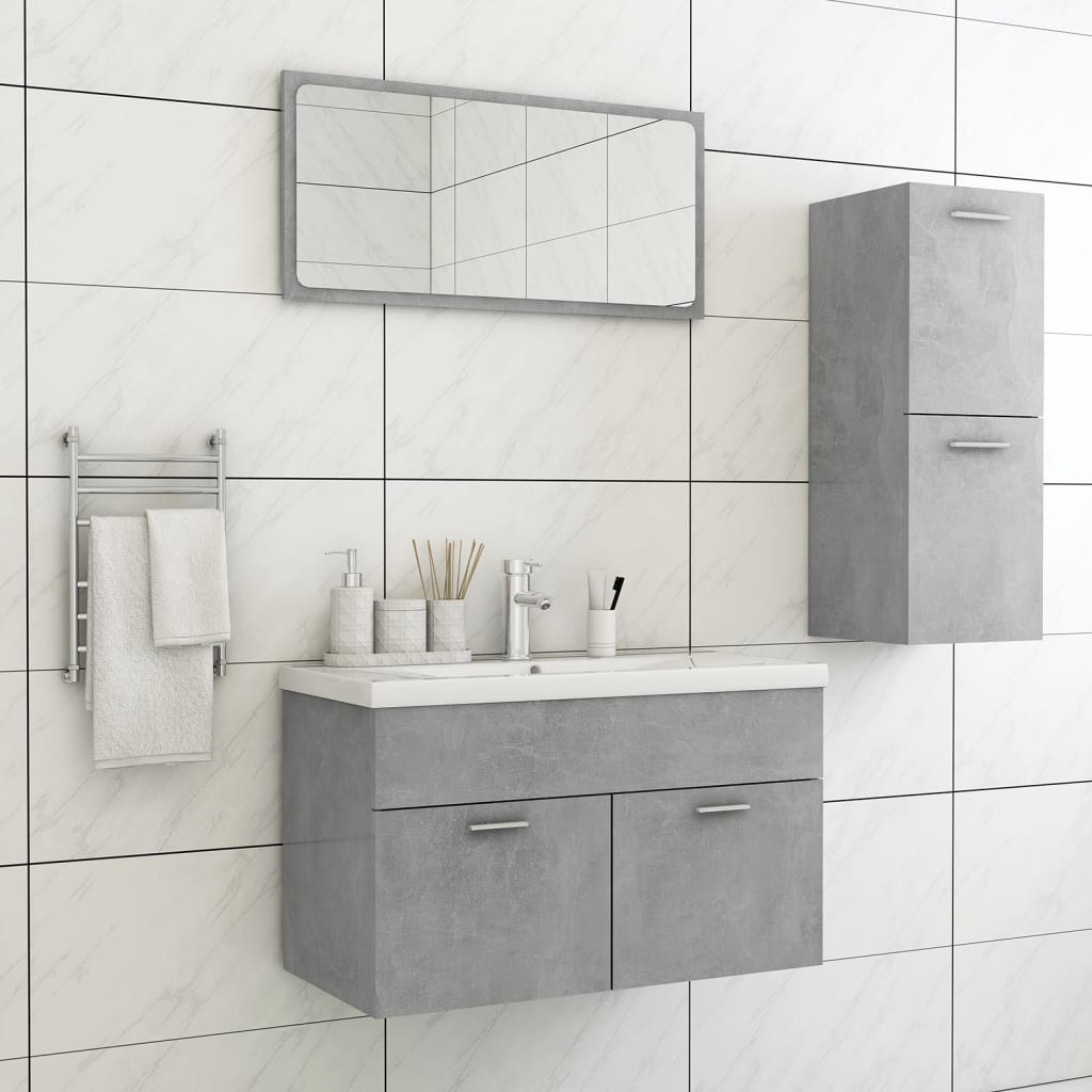 Bathroom Furniture Set 3 Pcs