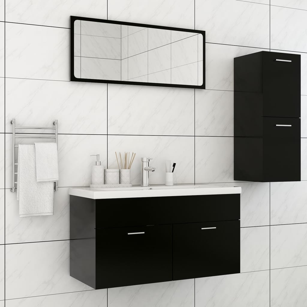 Bathroom Furniture Set 3 Pcs