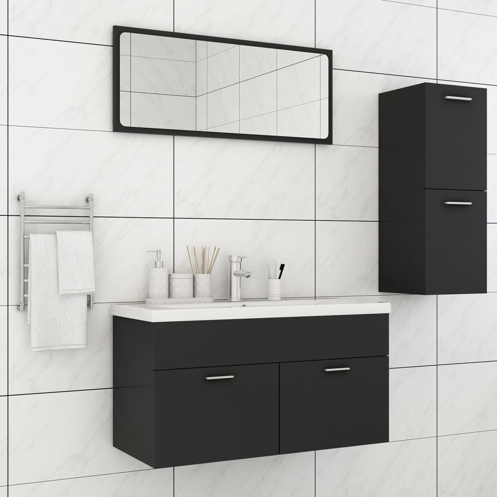 Bathroom Furniture Set 3 Pcs