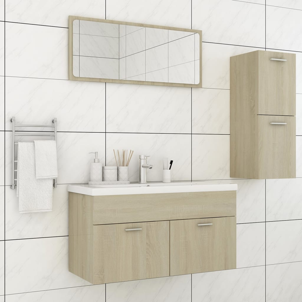 Bathroom Furniture Set 3 Pcs