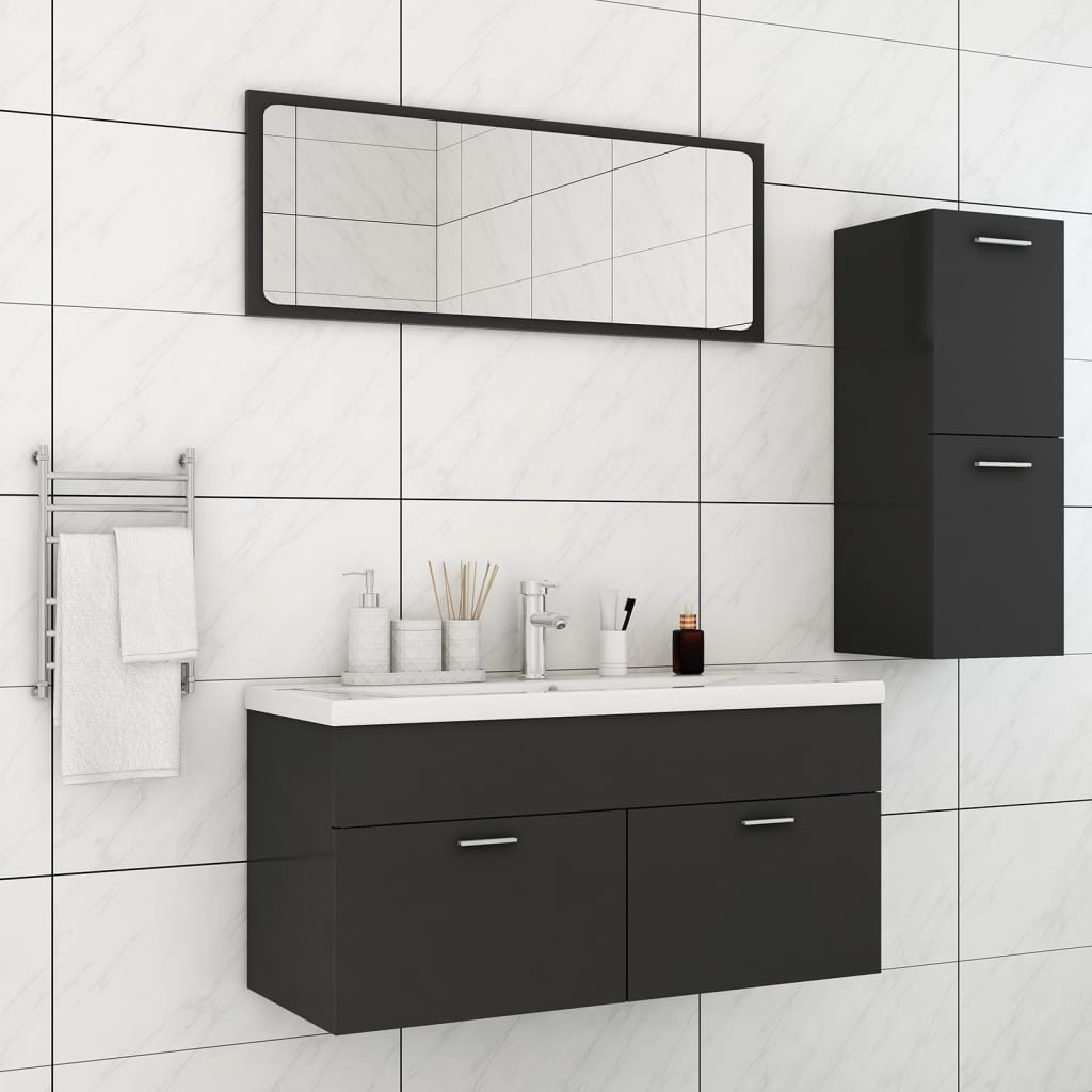 Bathroom Furniture Set 3 Pcs
