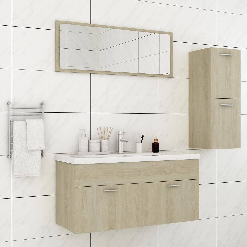 Bathroom Furniture Set 3 Pcs