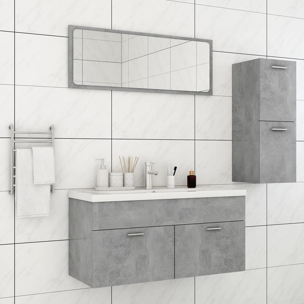 Bathroom Furniture Set 3 Pcs