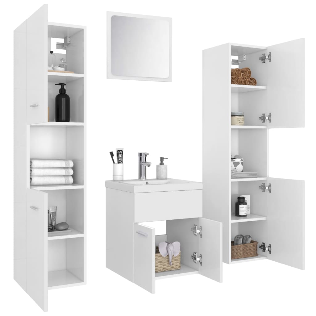 Bathroom Furniture Set Engineered Wood