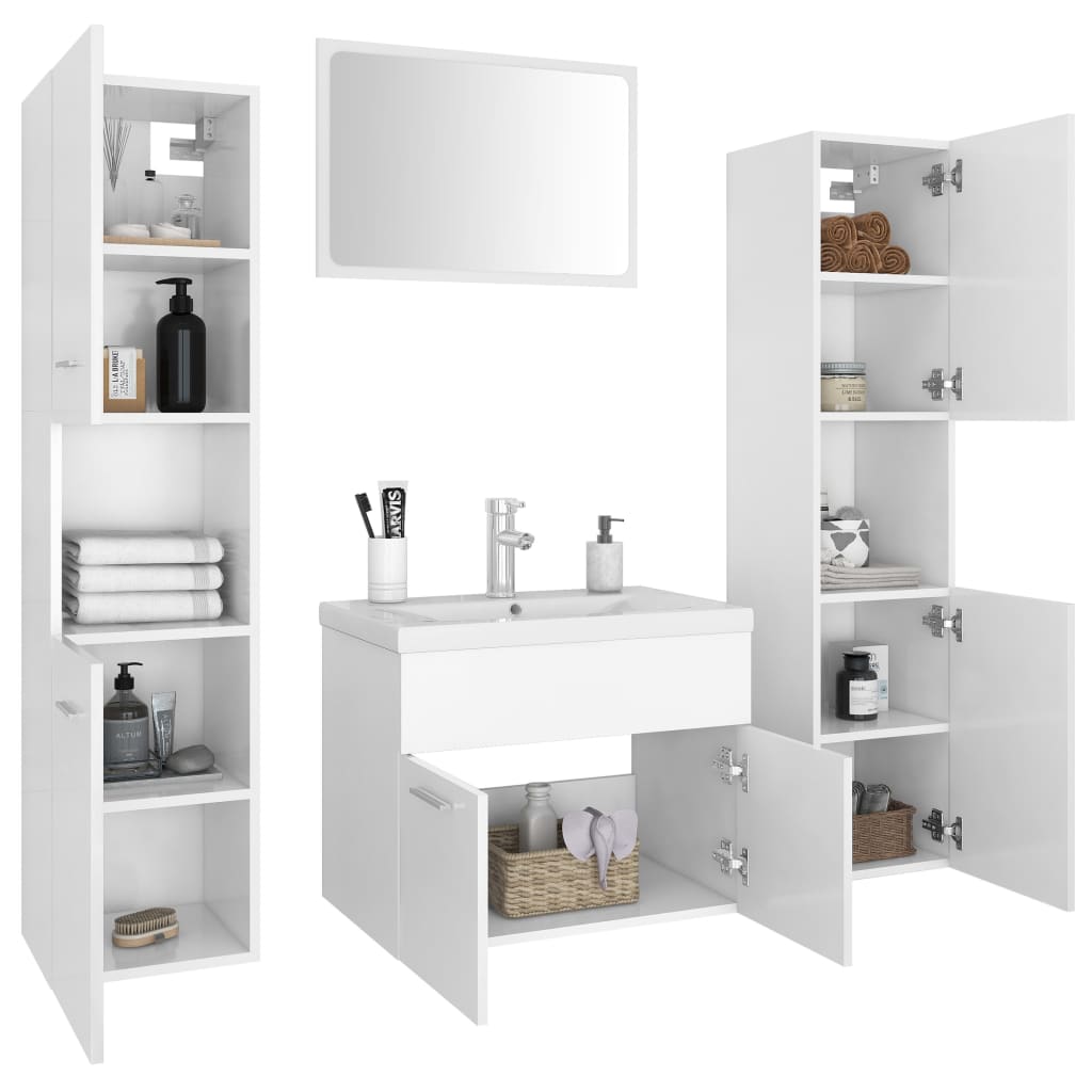 Bathroom Furniture Set Engineered Wood