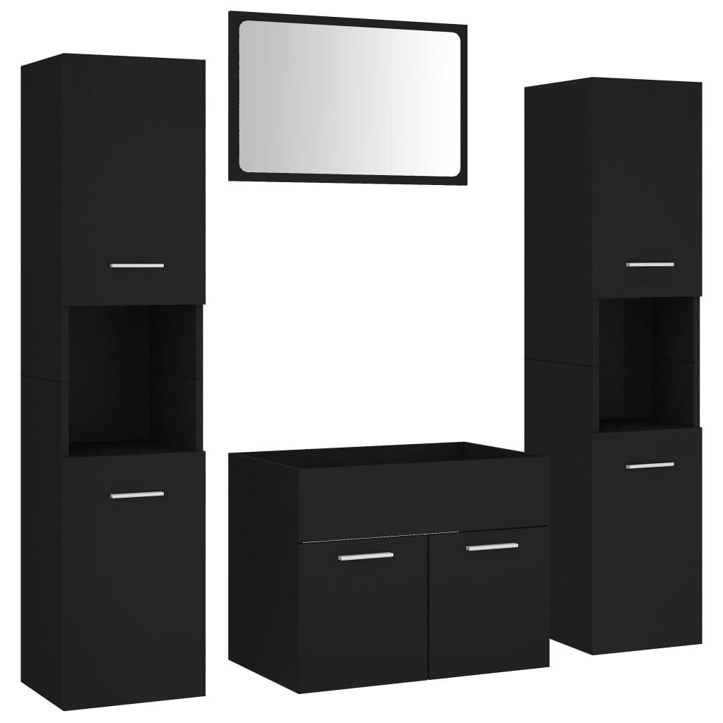 Bathroom Furniture Set Engineered Wood