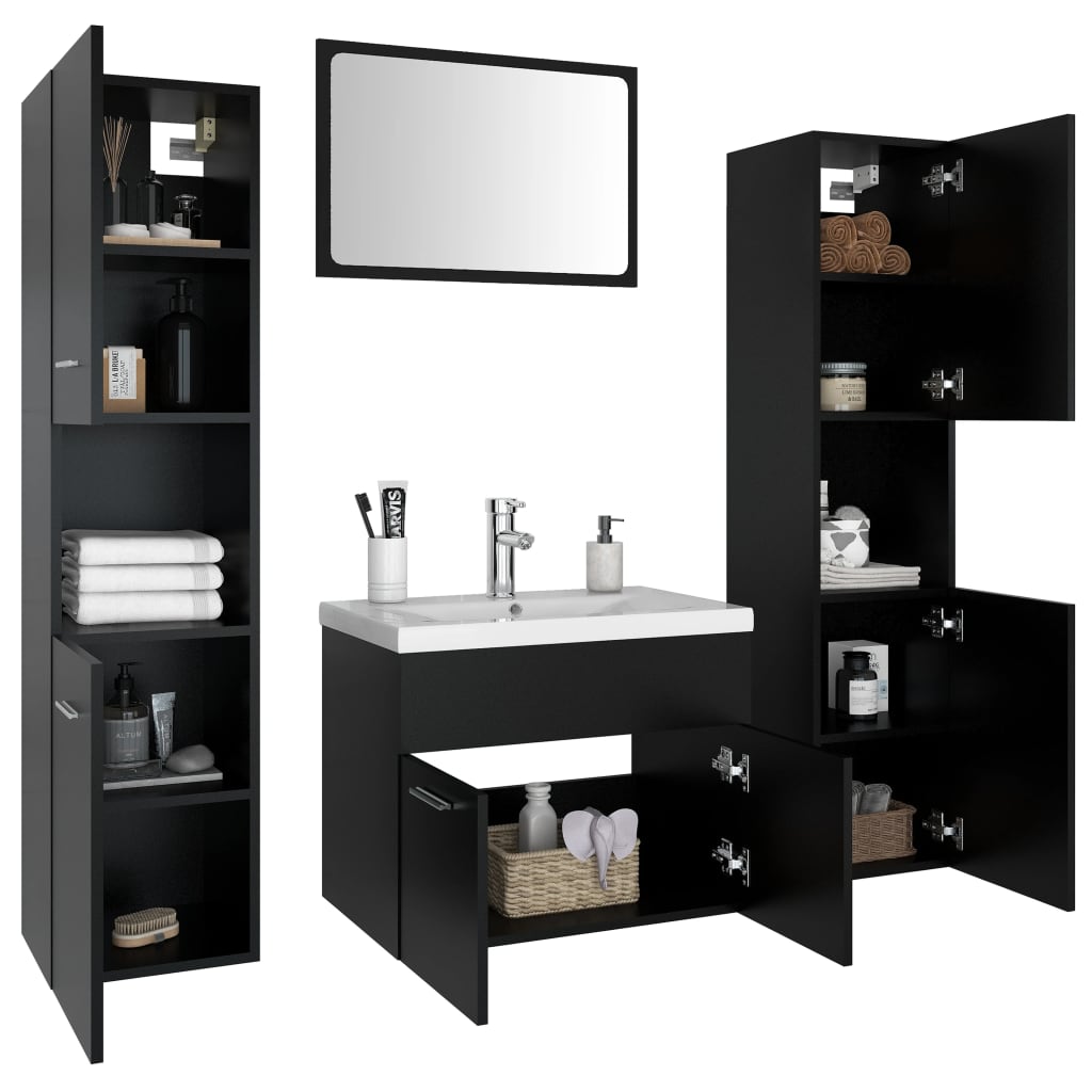 Bathroom Furniture Set Engineered Wood