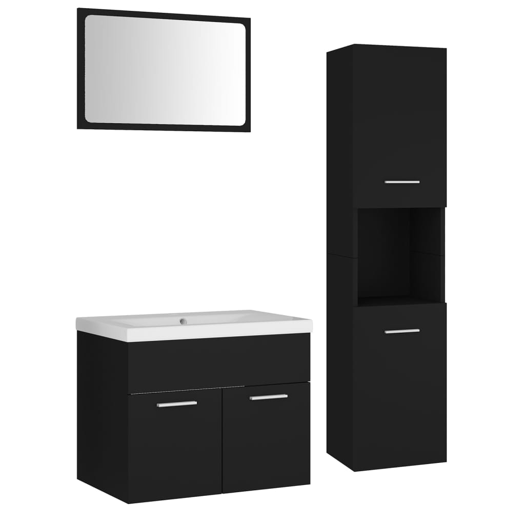 Bathroom Furniture Set Engineered Wood