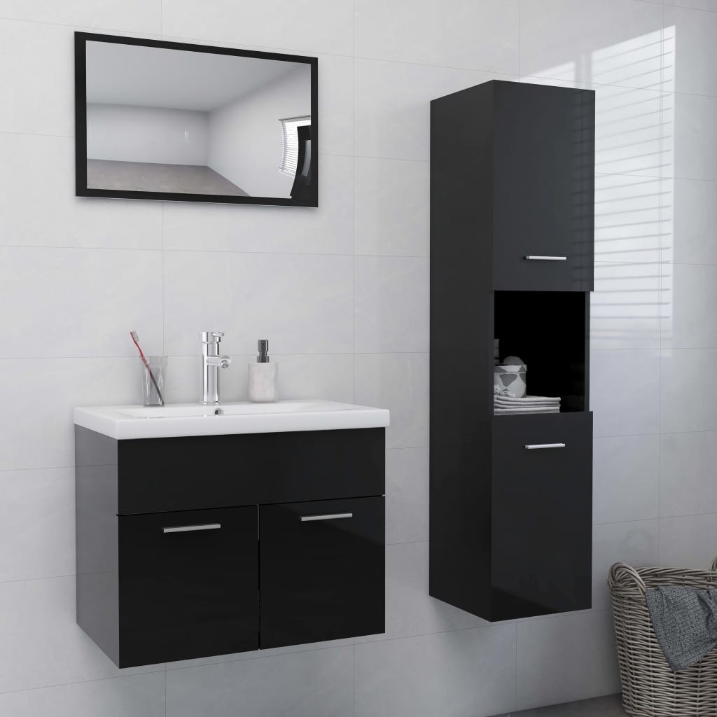 Bathroom Furniture Set Engineered Wood