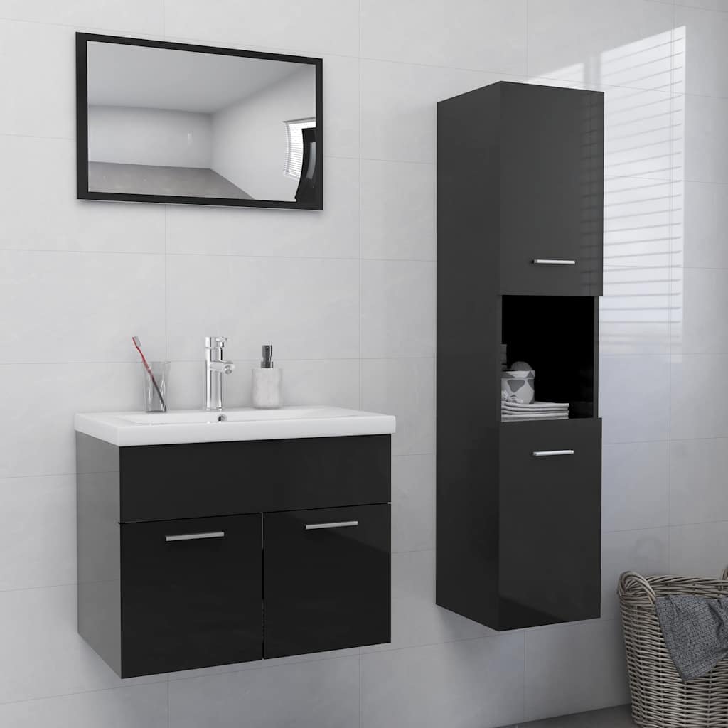 Bathroom Furniture Set Engineered Wood