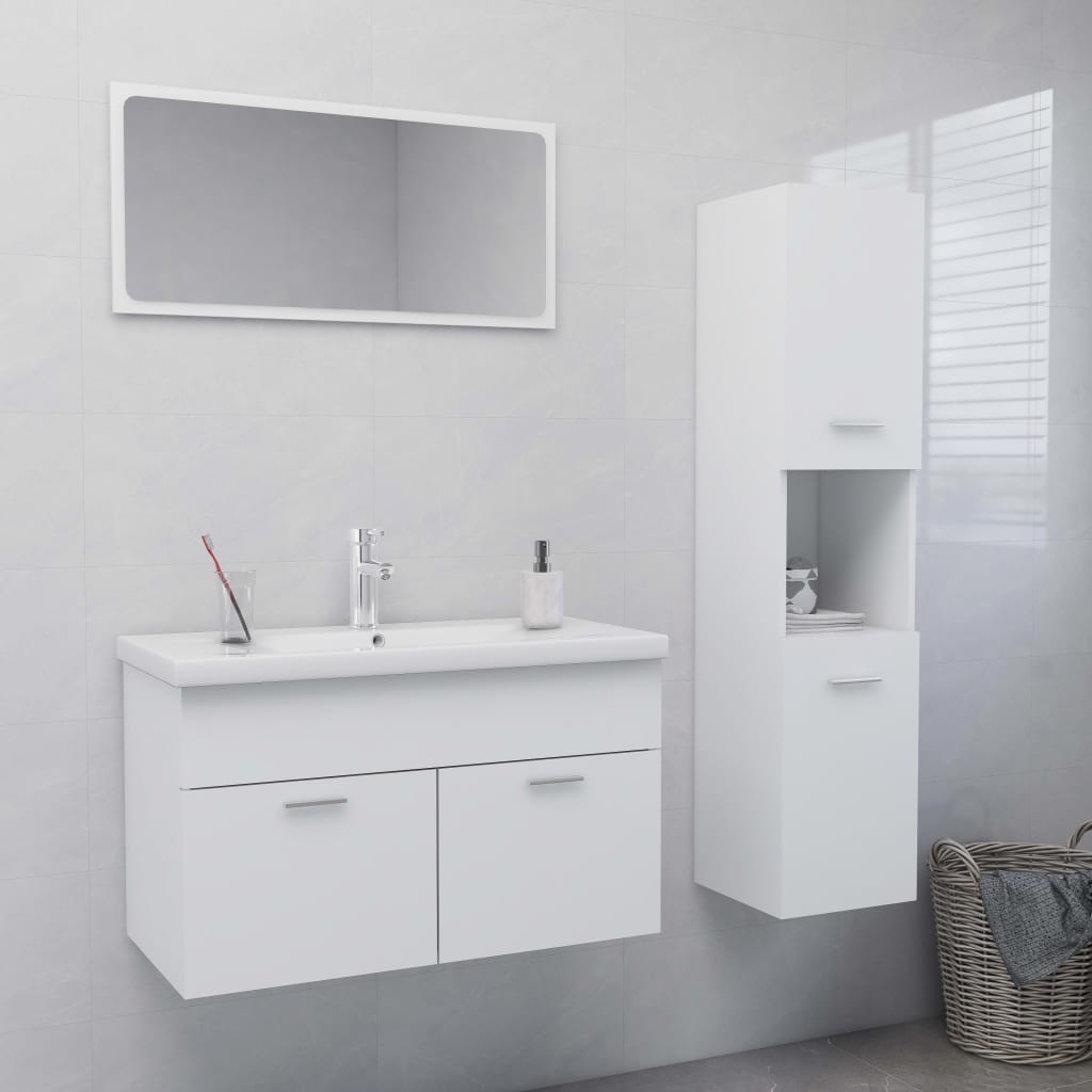 Bathroom Furniture Set Engineered Wood
