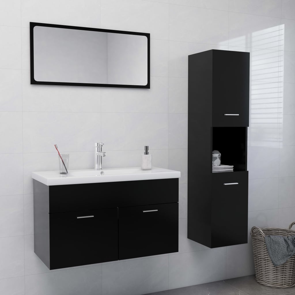 Bathroom Furniture Set Engineered Wood
