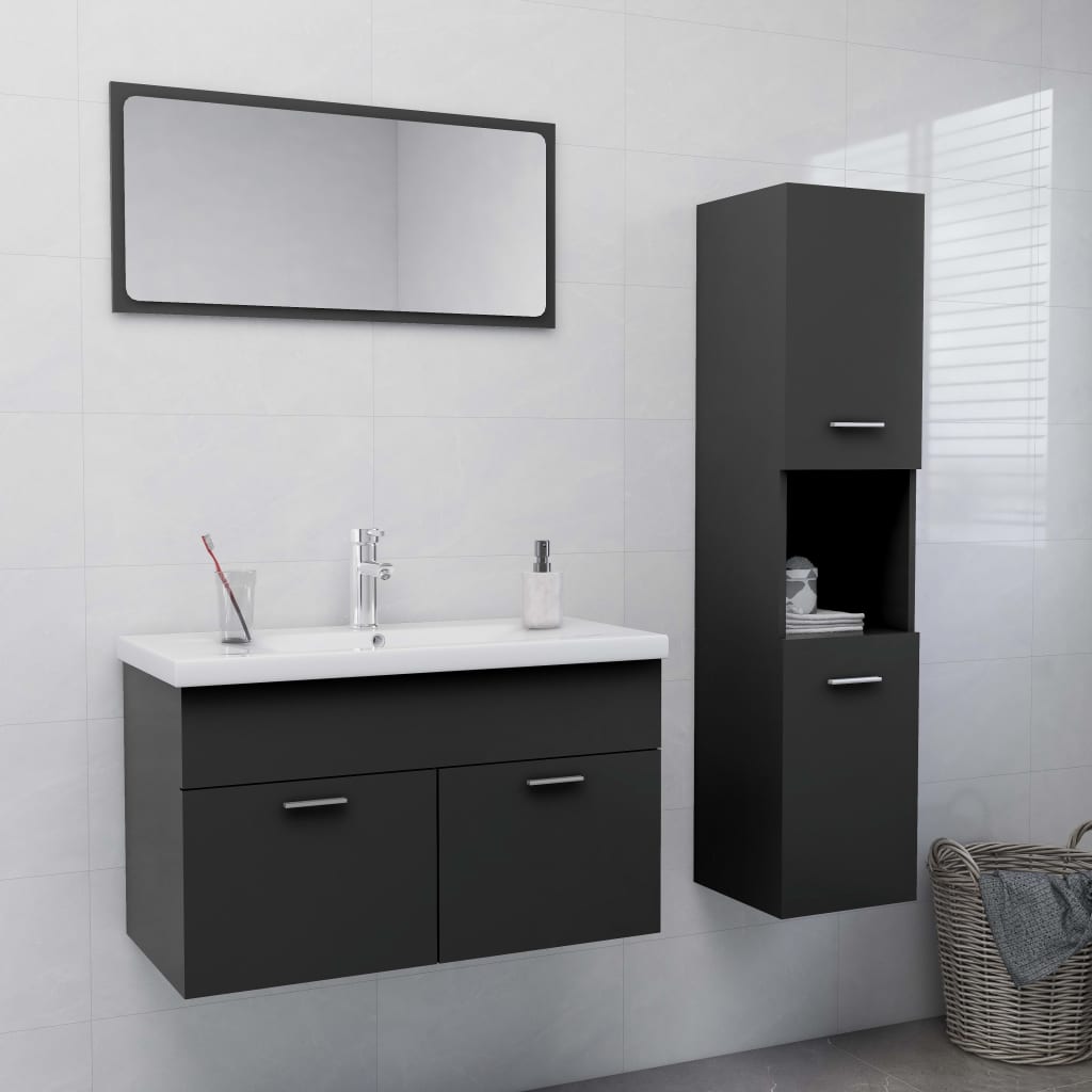 Bathroom Furniture Set Engineered Wood