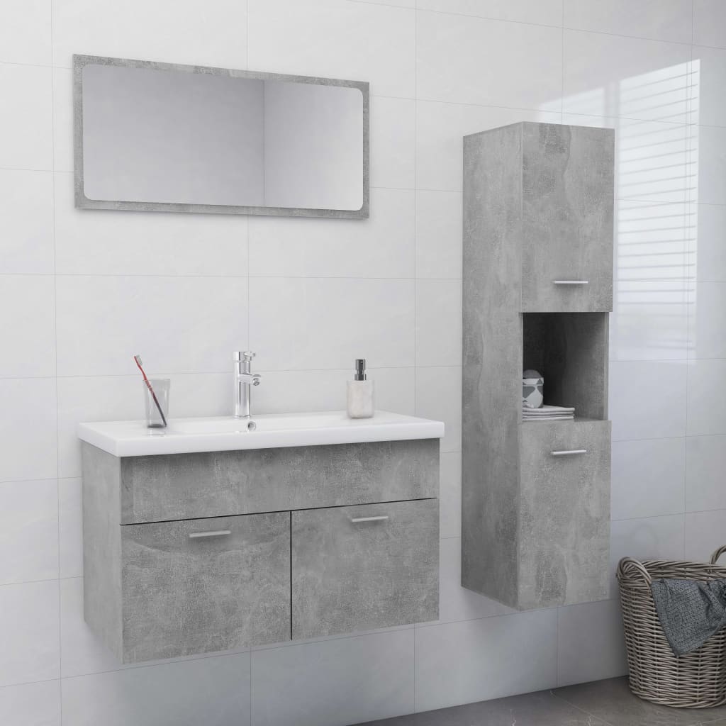 Bathroom Furniture Set Engineered Wood