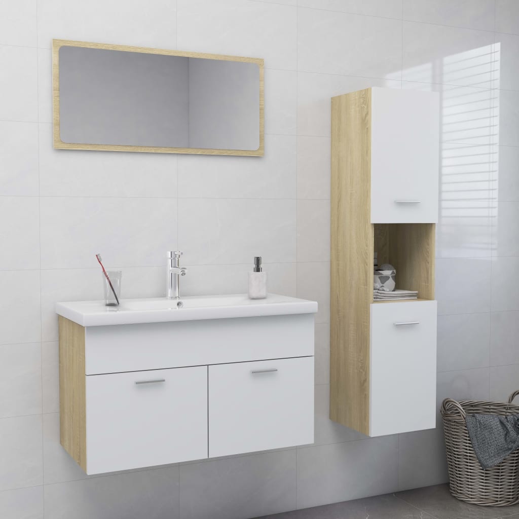Bathroom Furniture Set Engineered Wood