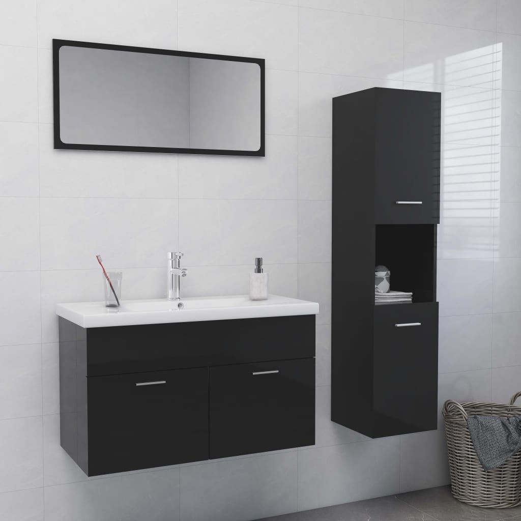 Bathroom Furniture Set Engineered Wood