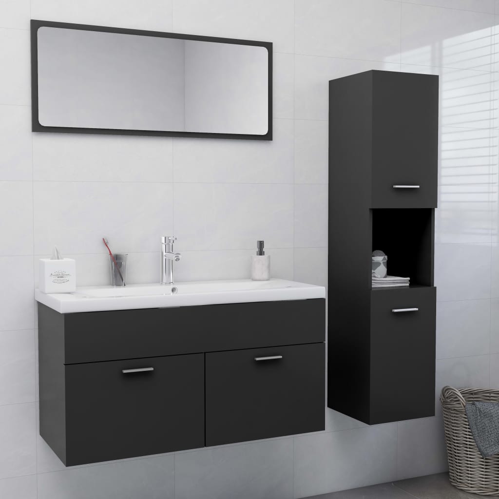 Bathroom Furniture Set Engineered Wood