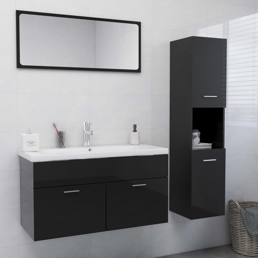 Bathroom Furniture Set Engineered Wood