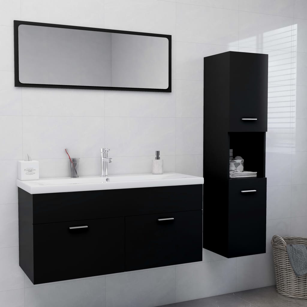 Bathroom Furniture Set Engineered Wood