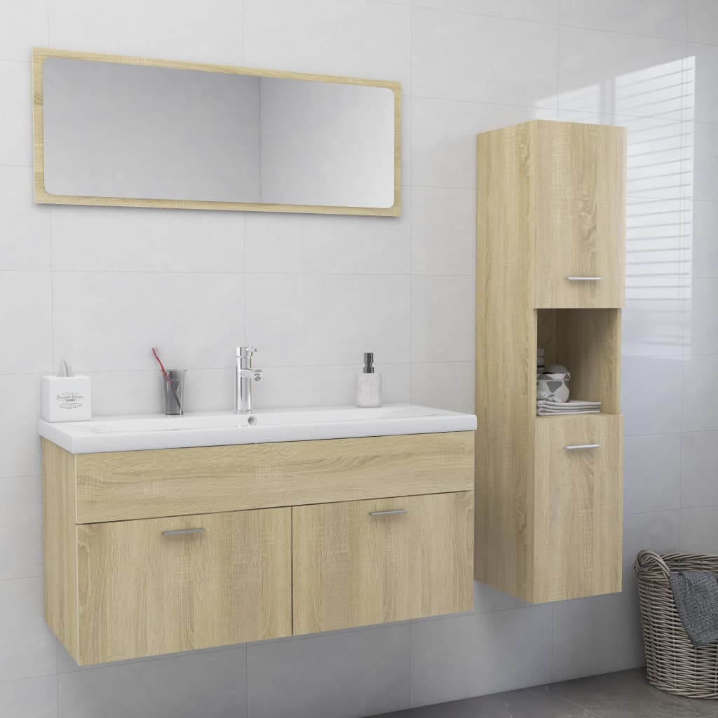 Bathroom Furniture Set Engineered Wood