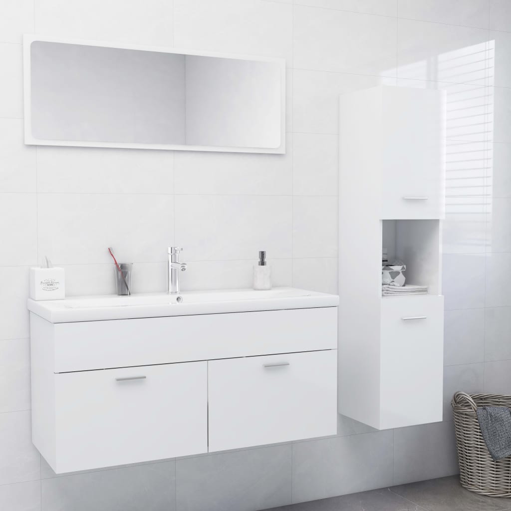 Bathroom Furniture Set Engineered Wood