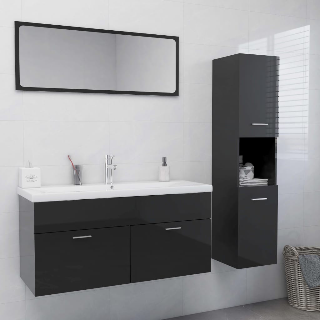 Bathroom Furniture Set Engineered Wood