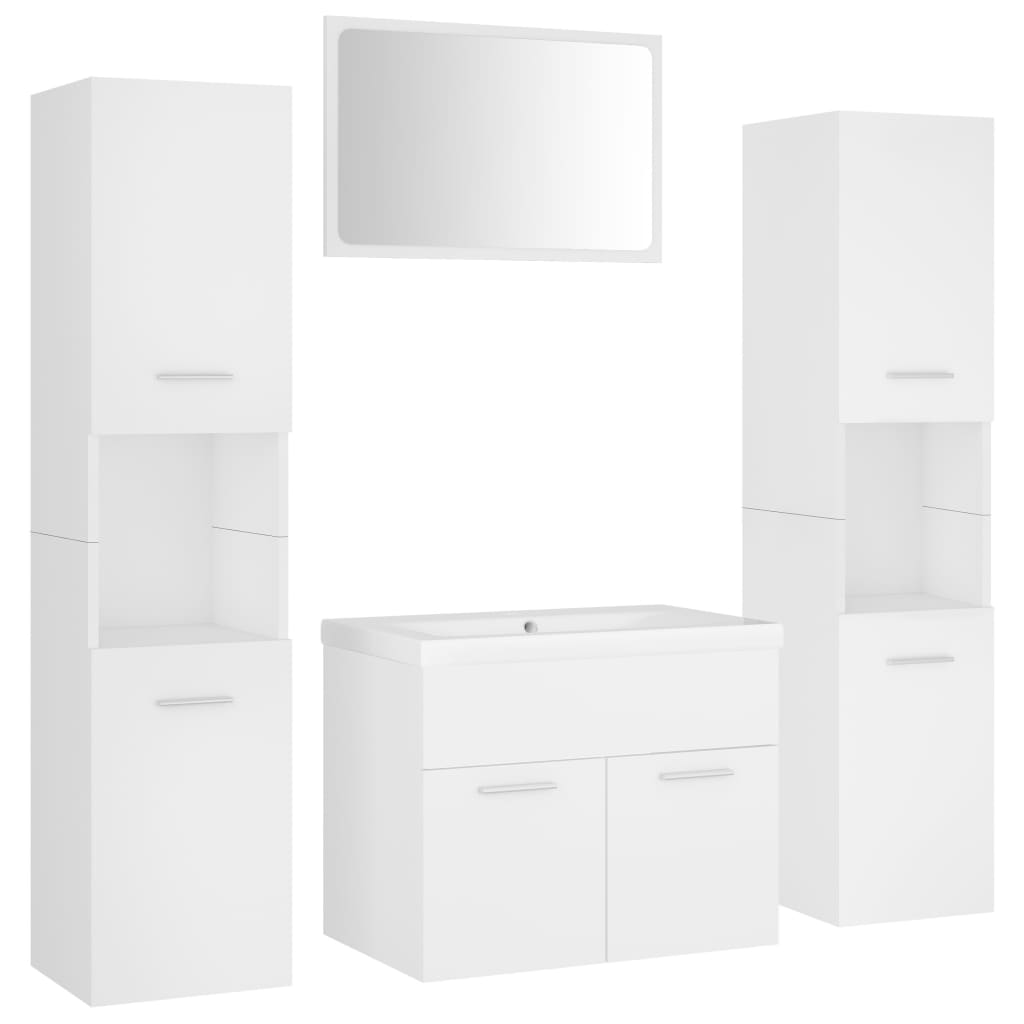 Bathroom Furniture Set Engineered Wood