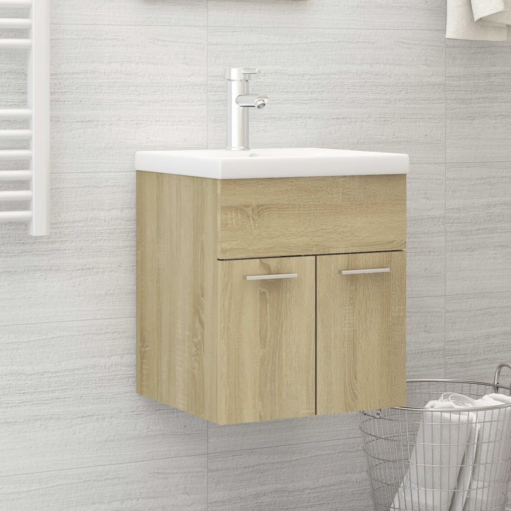 Sink Cabinet With Built-In Basin Engineered Wood
